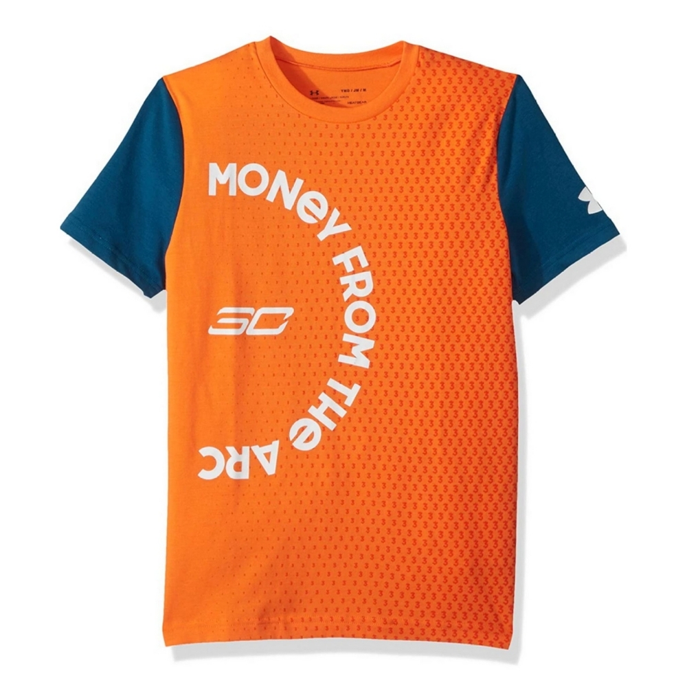 UNDER ARMOUR Boys SC30 Money From The Arc ss Tee Hipster Youth Large